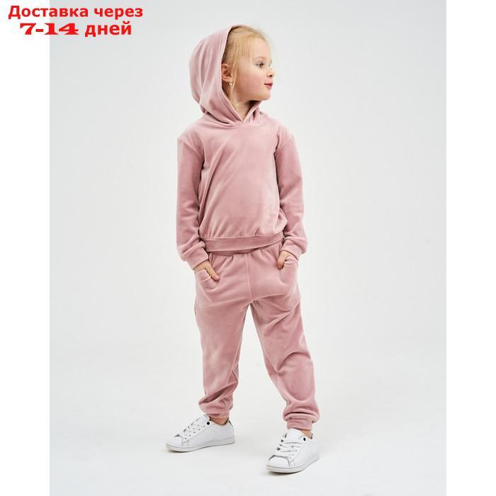 Костюм детский (толстовка, брюки) KAFTAN "Basic line" р.32 (110-116), розовый - фото 5 - id-p220801516