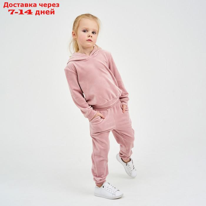 Костюм детский (толстовка, брюки) KAFTAN "Basic line" р.32 (110-116), розовый - фото 6 - id-p220801516