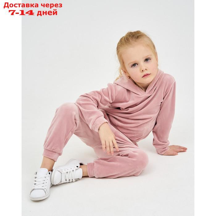 Костюм детский (толстовка, брюки) KAFTAN "Basic line" р.32 (110-116), розовый - фото 7 - id-p220801516