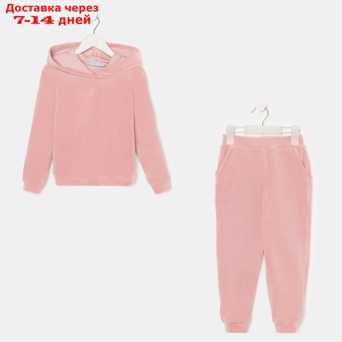 Костюм детский (толстовка, брюки) KAFTAN "Basic line" р.32 (110-116), розовый - фото 9 - id-p220801516