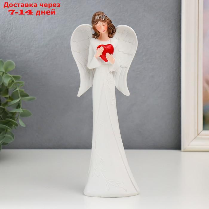 Сувенир полистоун "Ангел-девушка с красным сердцем" МИКС 25 см - фото 2 - id-p220801524