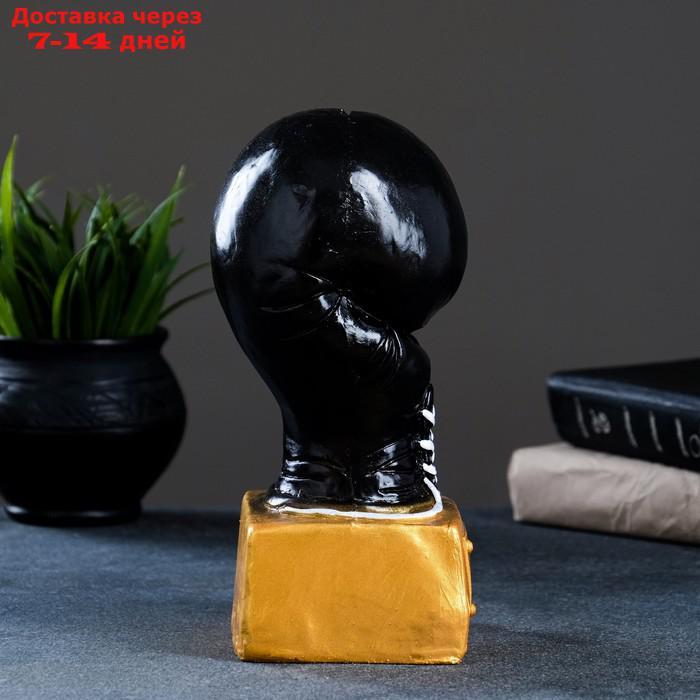 Копилка "Боксерская перчатка" черная с золотом 12х14х24,5см - фото 2 - id-p220801554