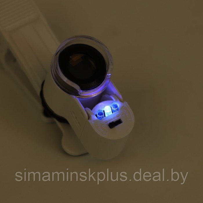 Лупа-миксроскоп с прищепкой для телефона, подсветка - фото 4 - id-p220884478