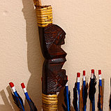 Сувенир Лук со стрелами из бамбука 125х65х3 см, фото 3