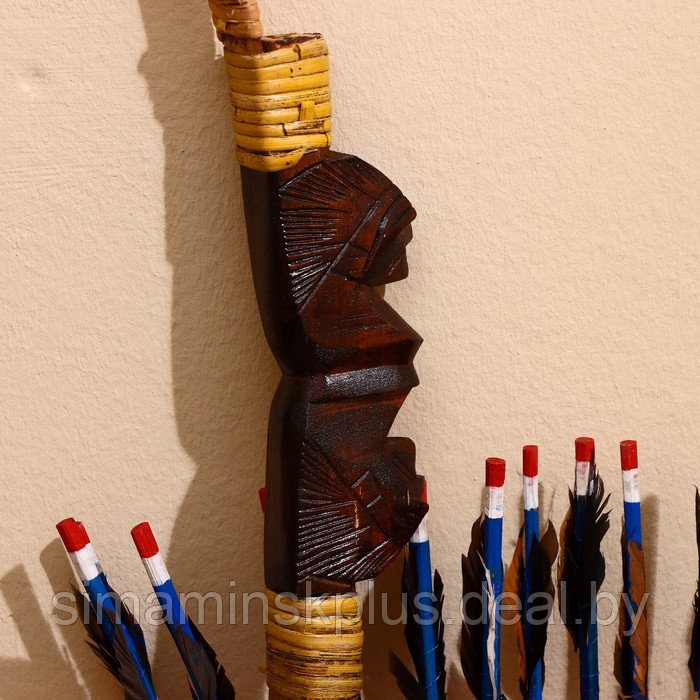 Сувенир Лук со стрелами из бамбука 125х65х3 см - фото 3 - id-p220884675