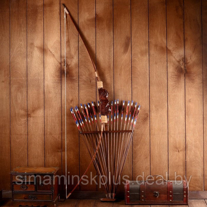 Сувенир Лук со стрелами из бамбука 125х65х3 см - фото 9 - id-p220884675