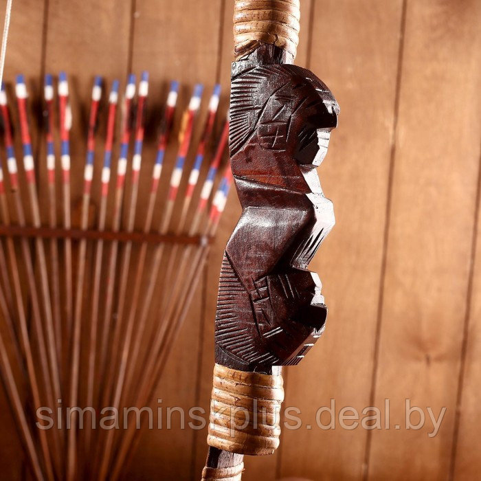 Сувенир Лук со стрелами из бамбука 125х65х3 см - фото 10 - id-p220884675