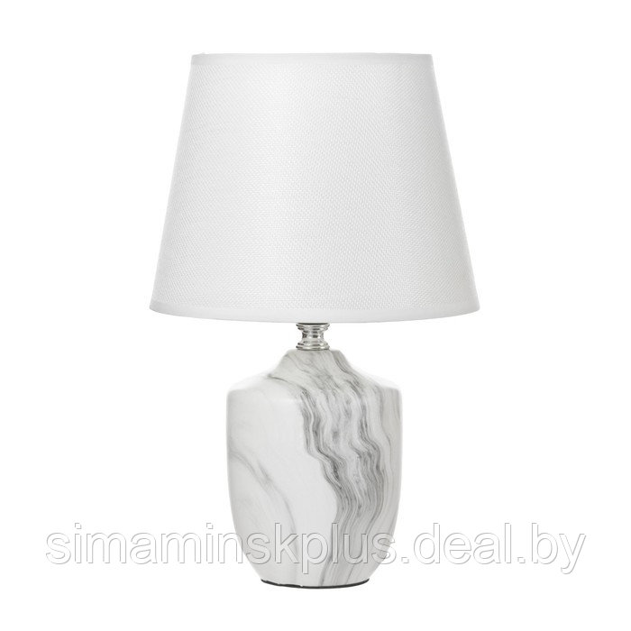Настольная лампа "Таш" E14 40Вт белый-серый 20х20х32 см. - фото 6 - id-p220884509
