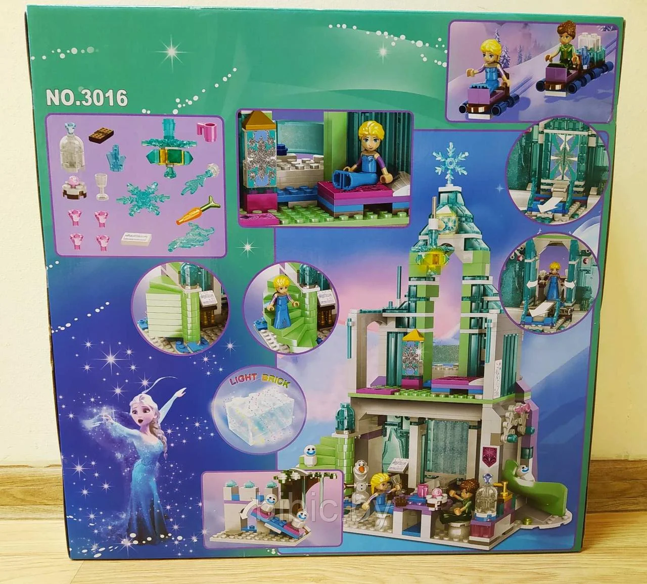 Детский конструктор Лего Волшебный ледяной замок Эльзы 3016 Frozen аналог LEGO 848 деталей о - фото 3 - id-p220884701