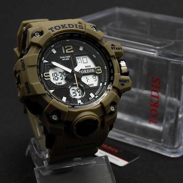 Часы TOKDIS 2504 часы с двойной индикацией в прозрачной подарочной коробке - фото 3 - id-p220884706