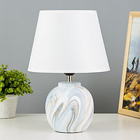 Настольная лампа "Кристел" Е27 40Вт бело-голубой 22,5х22,5х32,5 см