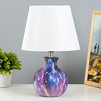 Настольная лампа "Корин" Е27 40Вт фиолетовый 22,5х22,5х32,5 см