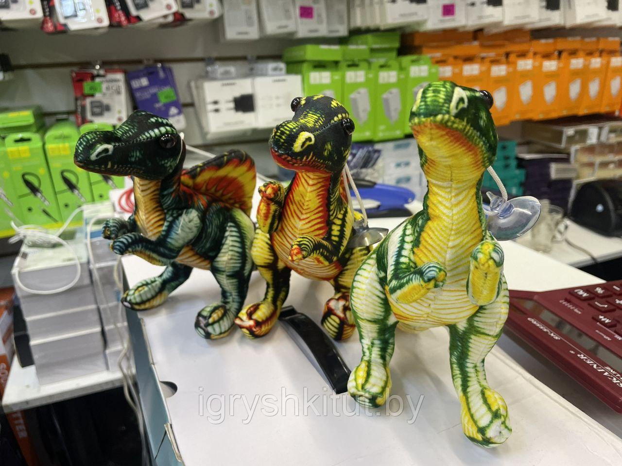 Мягкая игрушка музыкальный Динозавр, разные цвета - фото 1 - id-p220885590