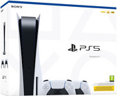 Игровая приставка Sony PlayStation 5 (2 геймпада) - фото 1 - id-p220885915