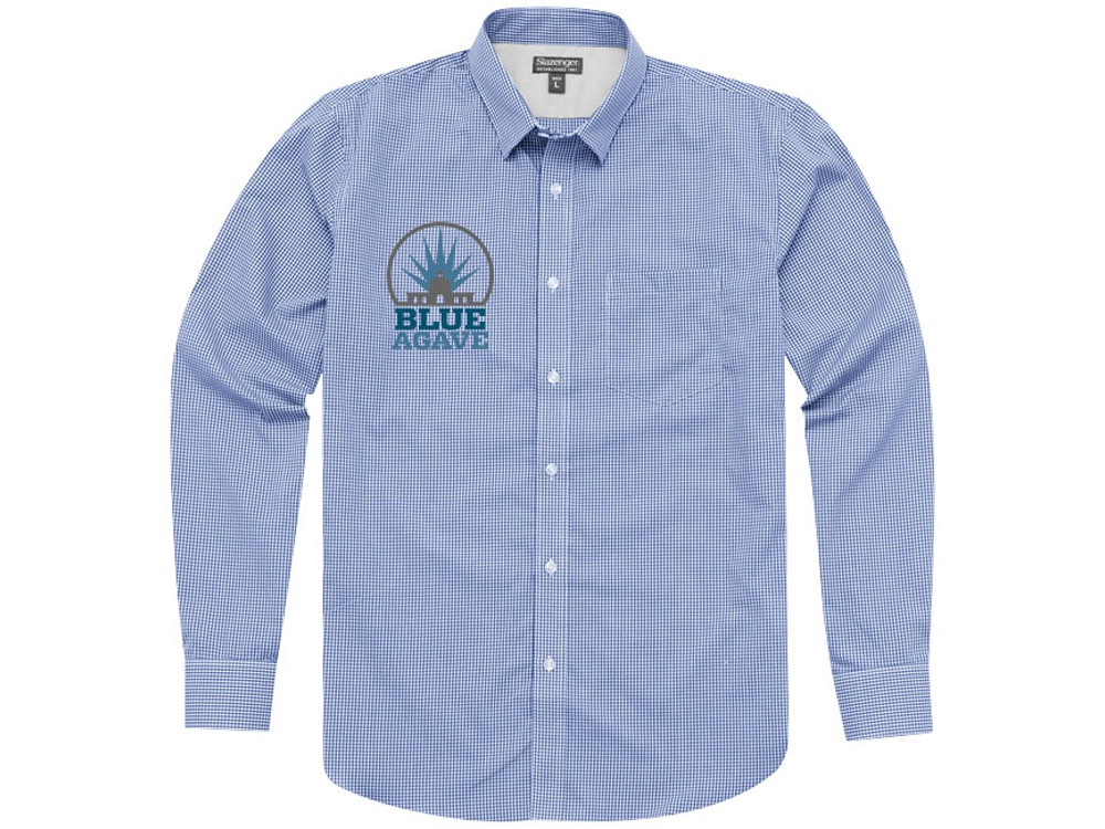 Рубашка Net мужская с длинным рукавом, синий - фото 5 - id-p220886892