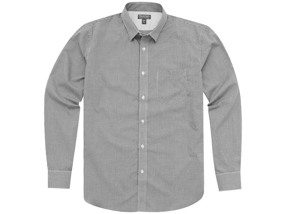 Рубашка Net мужская с длинным рукавом, серый - фото 4 - id-p220886894