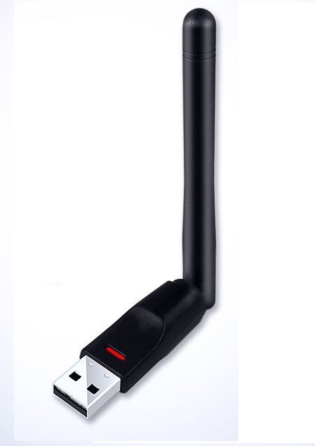Адаптер USB - Wi-Fi, ресивер для IPTV DVB-T2, 150Мбит/с 2.4Гц, чип MT7601, черный 556704 - фото 3 - id-p220886742