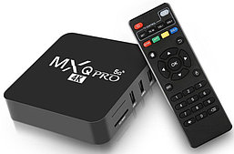 Цифровая приставка MXQpro 4K для ТВ - медиаплеер HDMI для цифрового телевидения Android v11.1, WI-FI