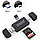 Картридер TF/SD - адаптер для карт памяти - USB3.1 Type-C - USB3.0, черный 556691, фото 2