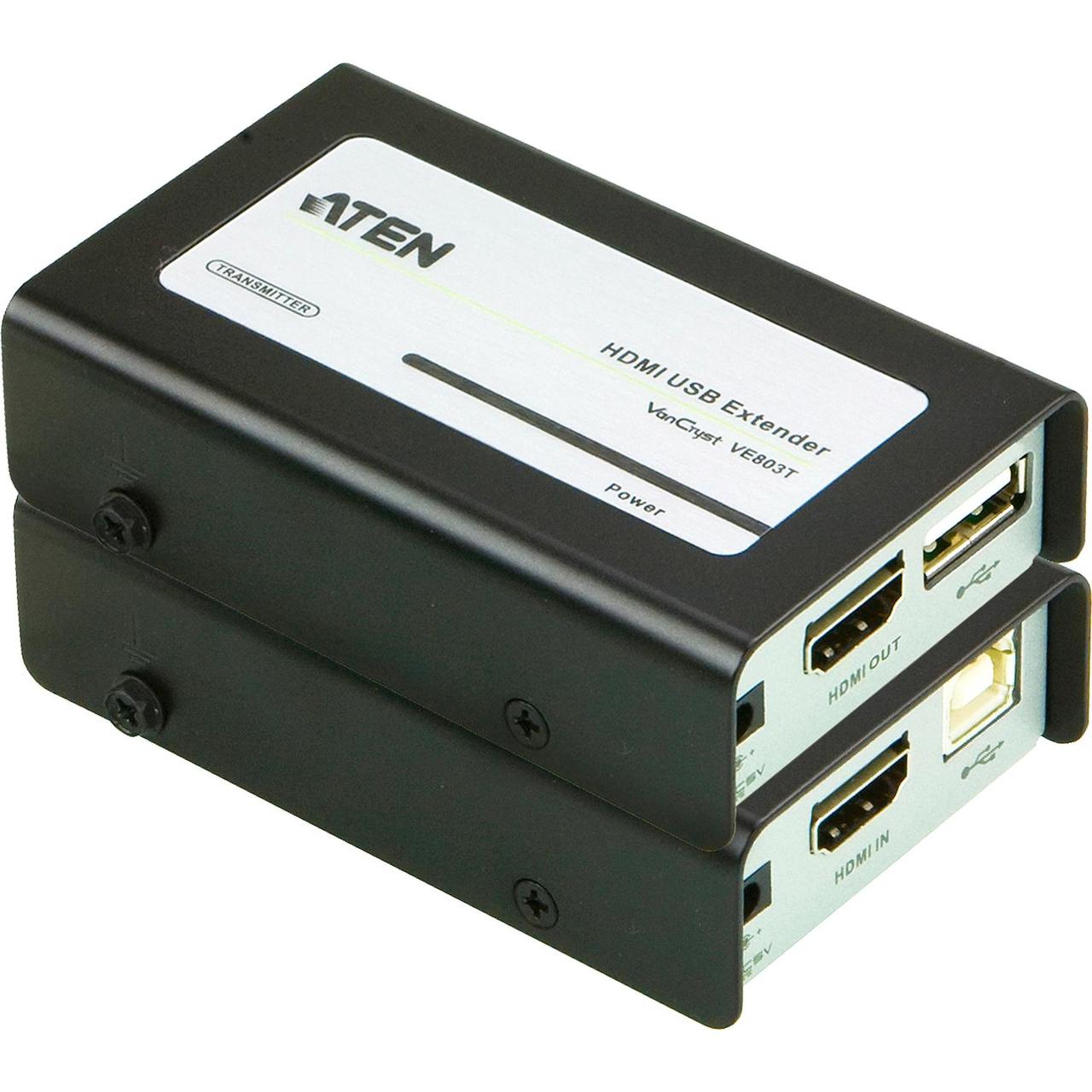 Удлинитель, HDMI, 60 метр., 2xHDMI+RJ45, F, без шнуров, 2xБ.П. 220 5.3V, (по витой паредо 4kx2k 60HzHDTV - фото 1 - id-p220888773