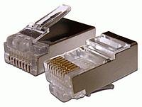 Коннектор RJ45 STP 8P8C, универсальный, cat.6A, 100 шт.