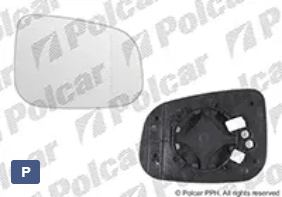 Стекло бокового зеркала для Volvo C30