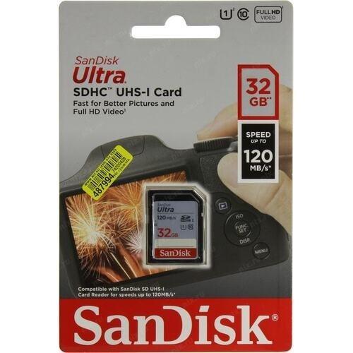 SecureDigital 32Gb SanDisk SDSDUN4-032G-GN6IN {SDHC Class 10} - фото 1 - id-p220889283