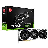 Видеокарта NVIDIA GeForce MSI RTX 4070Ti VENTUS 3X E1 12G OC (RTX 4070 Ti VENTUS 3X E1 12G OC) 12Gb GDDR6X