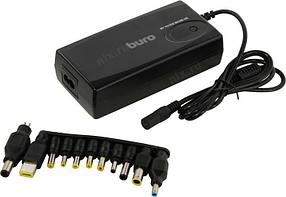 Блок питания Buro BUM-1245M90 ручной 90W 12V-24V 11-connectors 3.5A 1xUSB 1A от бытовой электросети LСD