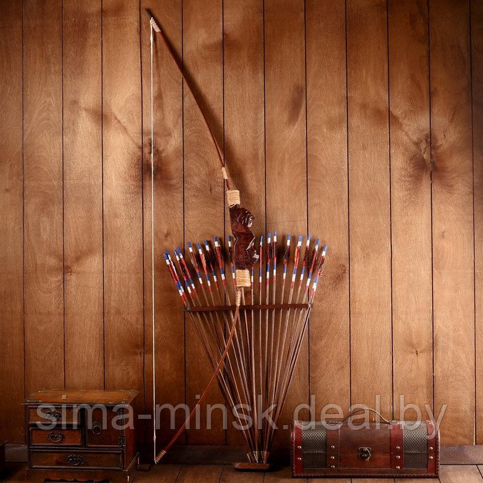 Сувенир Лук со стрелами из бамбука 125х65х3 см - фото 9 - id-p220890018