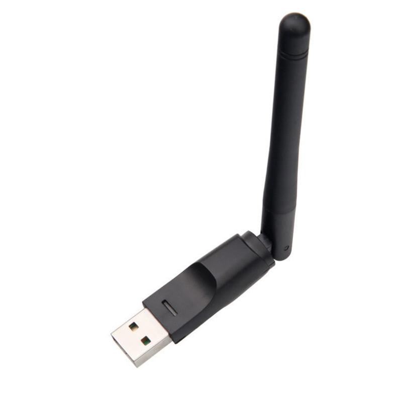 Адаптер USB - Wi-Fi, ресивер для IPTV DVB-T2, 150Мбит/с 2.4Гц, чип RTL8188, черный 556703