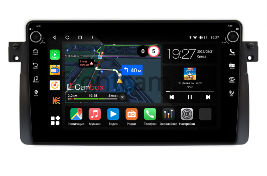 Штатная магнитола Canbox для BMW 3 (E46) на Android 10 (4G-SIM, 2/32, DSP, IPS) - фото 1 - id-p95746372