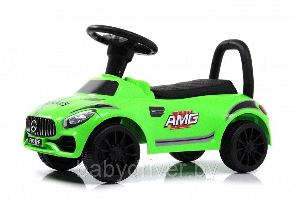 Детский толокар RiverToys F001FF (зеленый) Mercedes - фото 1 - id-p220892883