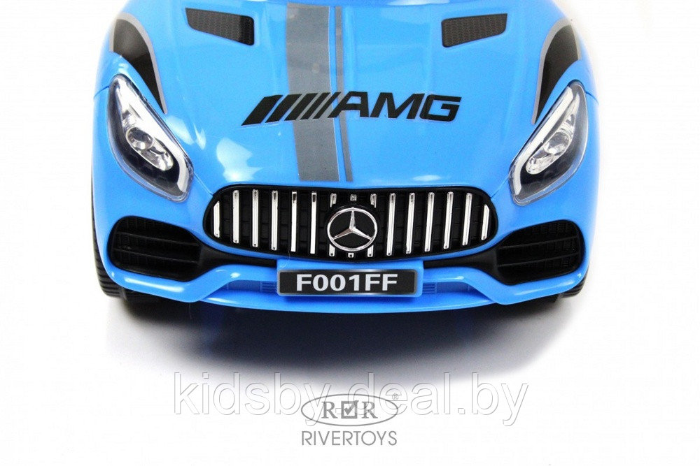 Детский толокар RiverToys F001FF (синий) Mercedes - фото 4 - id-p220892885