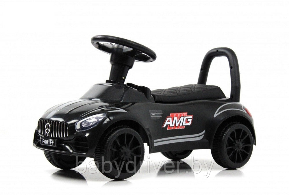 Детский толокар RiverToys F001FF (черный) Mercedes - фото 1 - id-p220892886