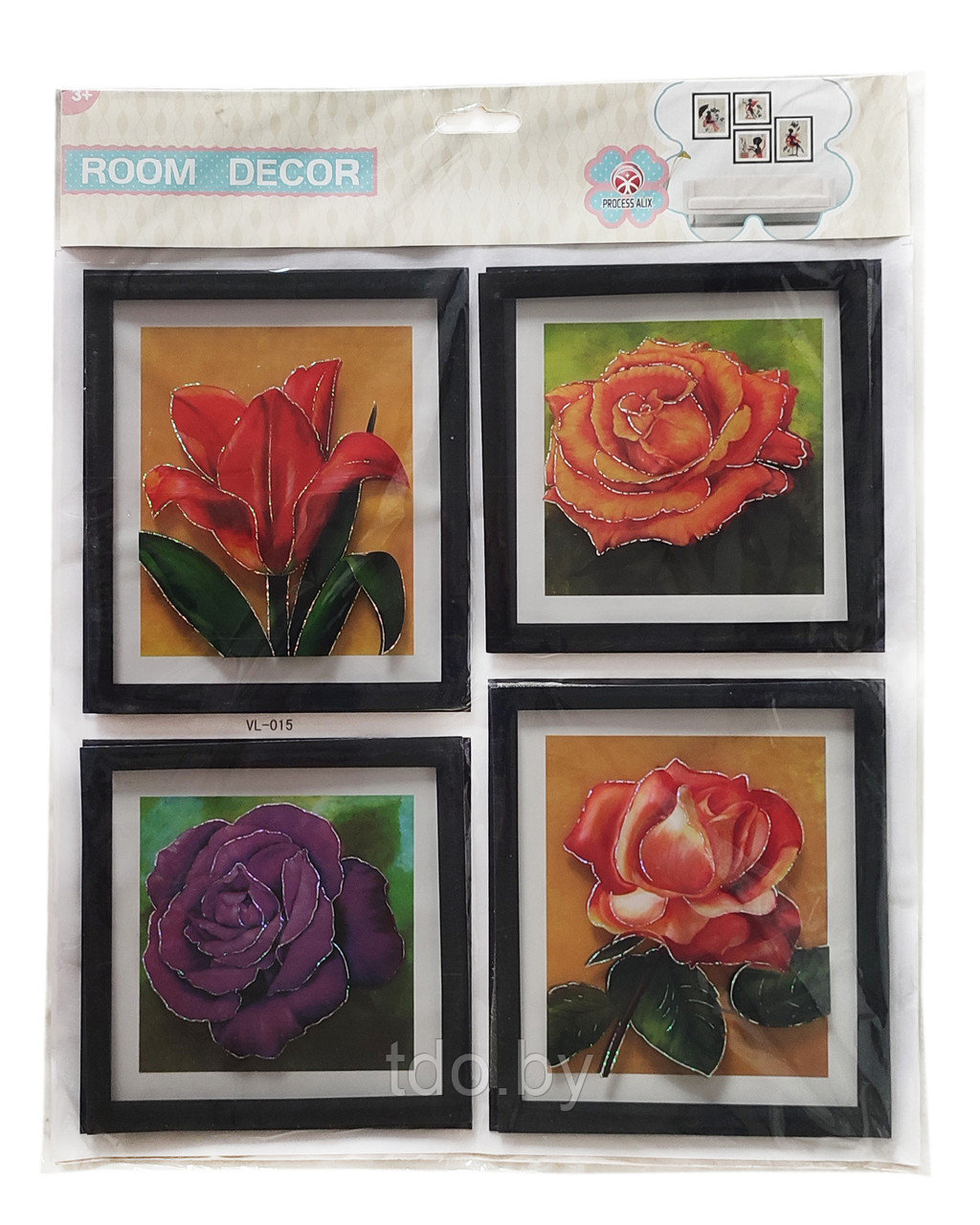 Наклейки интерьерные "Розы" - фото 1 - id-p220893352