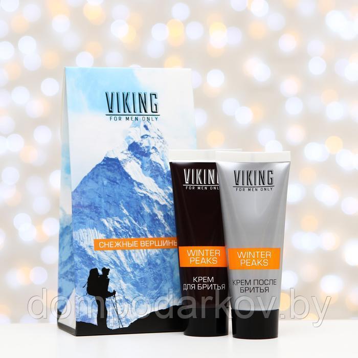 Подарочный набор Viking «Снежные вершины»: крем для бритья, 75 мл + крем после бритья, 75 мл - фото 2 - id-p220893354