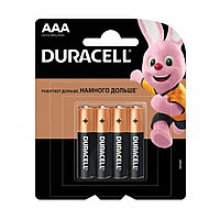 Батарейка Duracell Basic, AAA, LR03/MN2400 1,5V, 4шт/уп