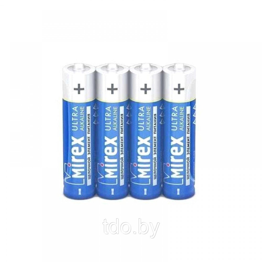 Батарейка Mirex LR03 AAA, 1,5V, 4шт/уп