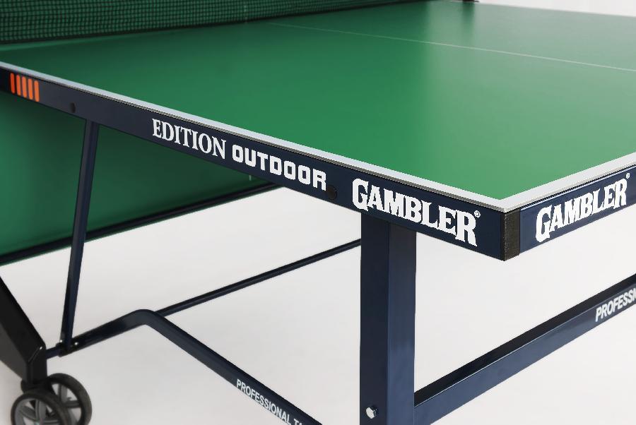 Стол теннисный GAMBLER Edition 6 Всепогодный (Зелёный) - фото 3 - id-p220893858