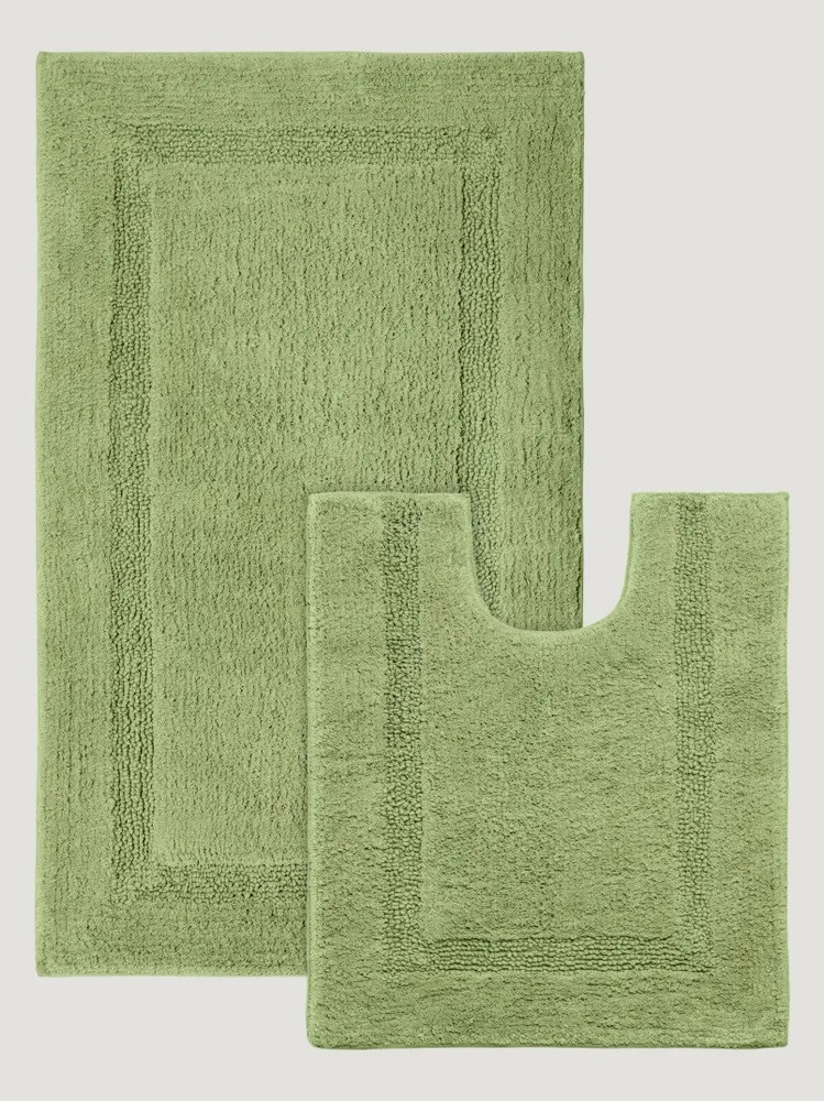 Набор ковриков для ног 2шт. "KARNA" KARINA (Темно-зеленый) 5154 - фото 3 - id-p220902438