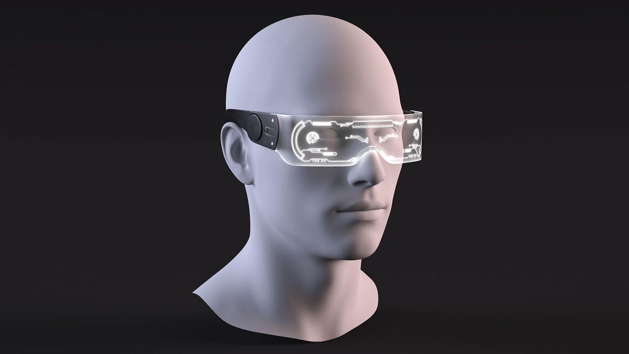 Светящиеся Led очки Очки светящиеся светодиодные неоновые в стиле Киберпанк (Cyberpunk) для Тик тока (TikTok) - фото 4 - id-p181726846