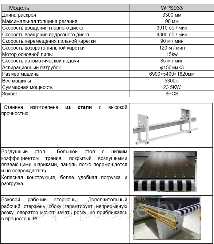 Раскроечный центр WPS933 Falit (Nanxing Group) - фото 2 - id-p220907640