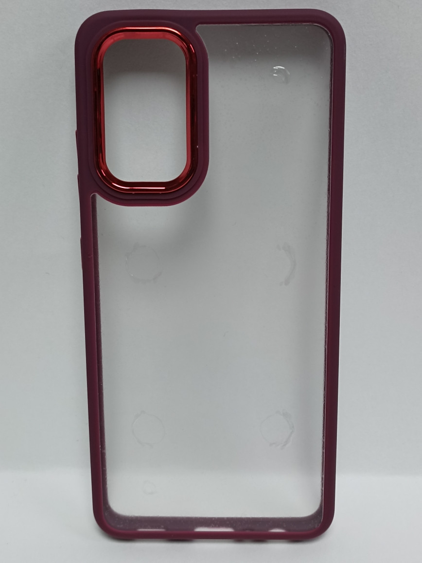 Чехол Samsung A32 силиконовый прозрачный с цветным ободком - фото 1 - id-p220907673