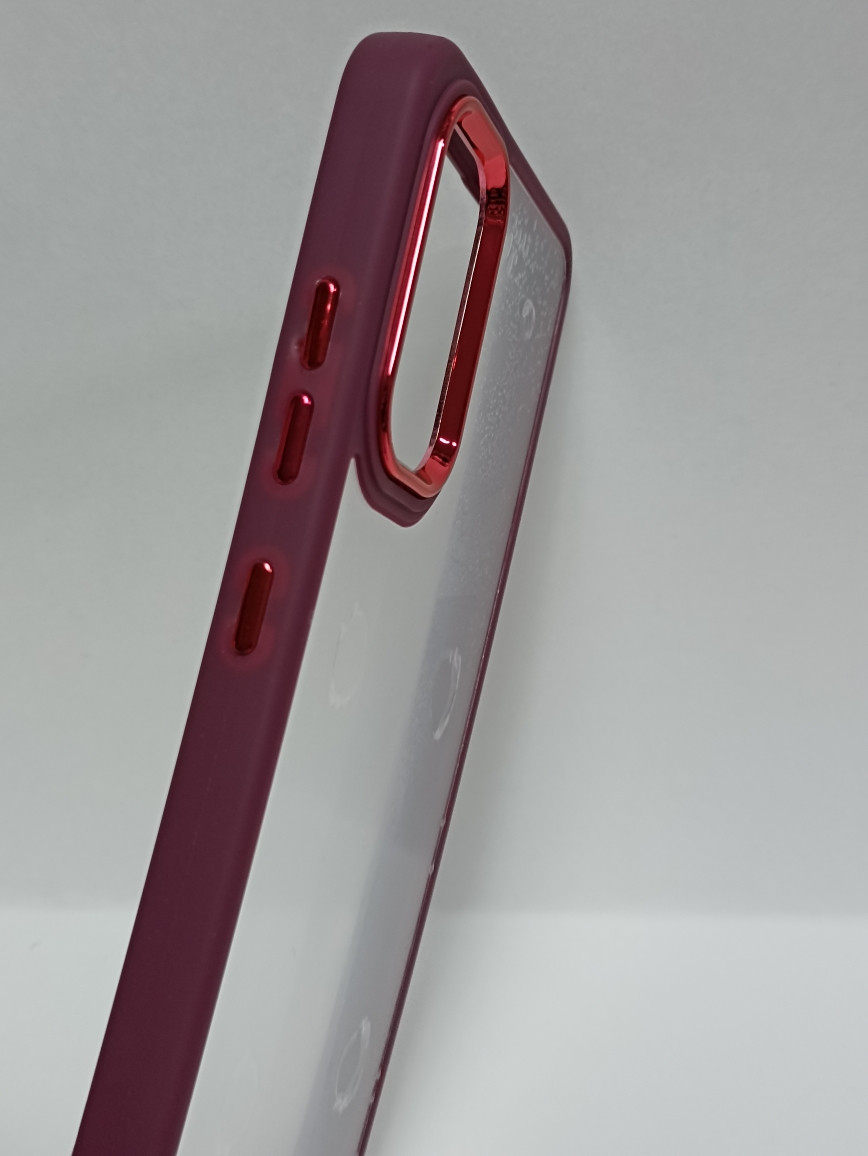 Чехол Samsung A32 силиконовый прозрачный с цветным ободком - фото 2 - id-p220907673