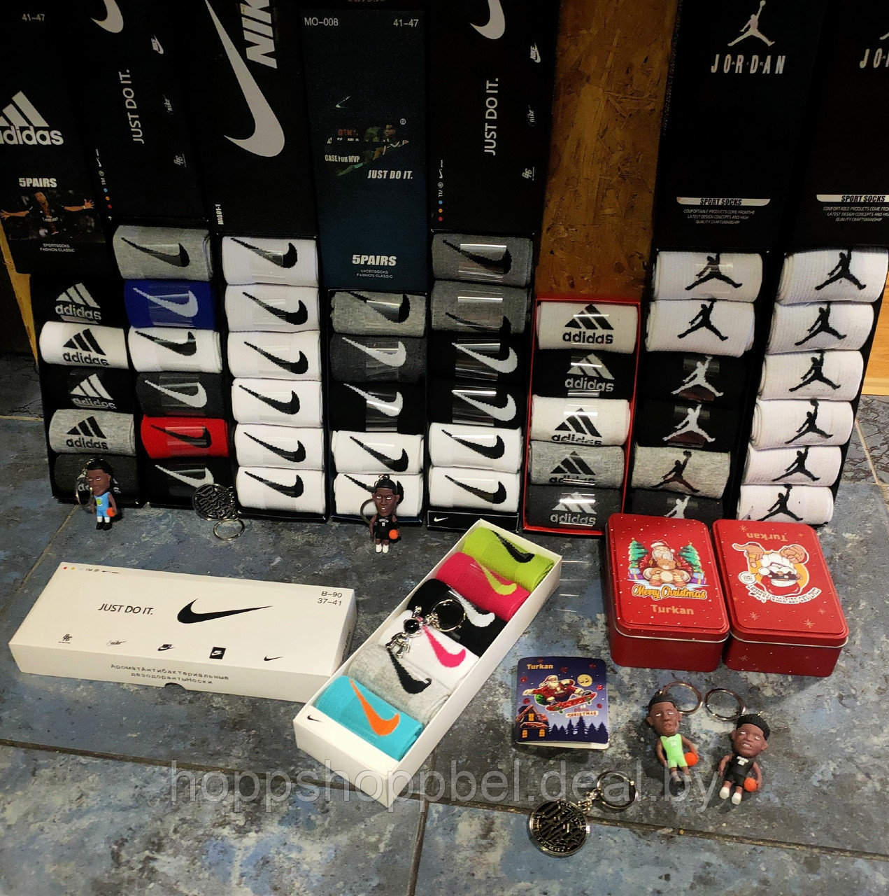 Носки в коробках Nike , Adidas , Jordan - фото 4 - id-p220907712