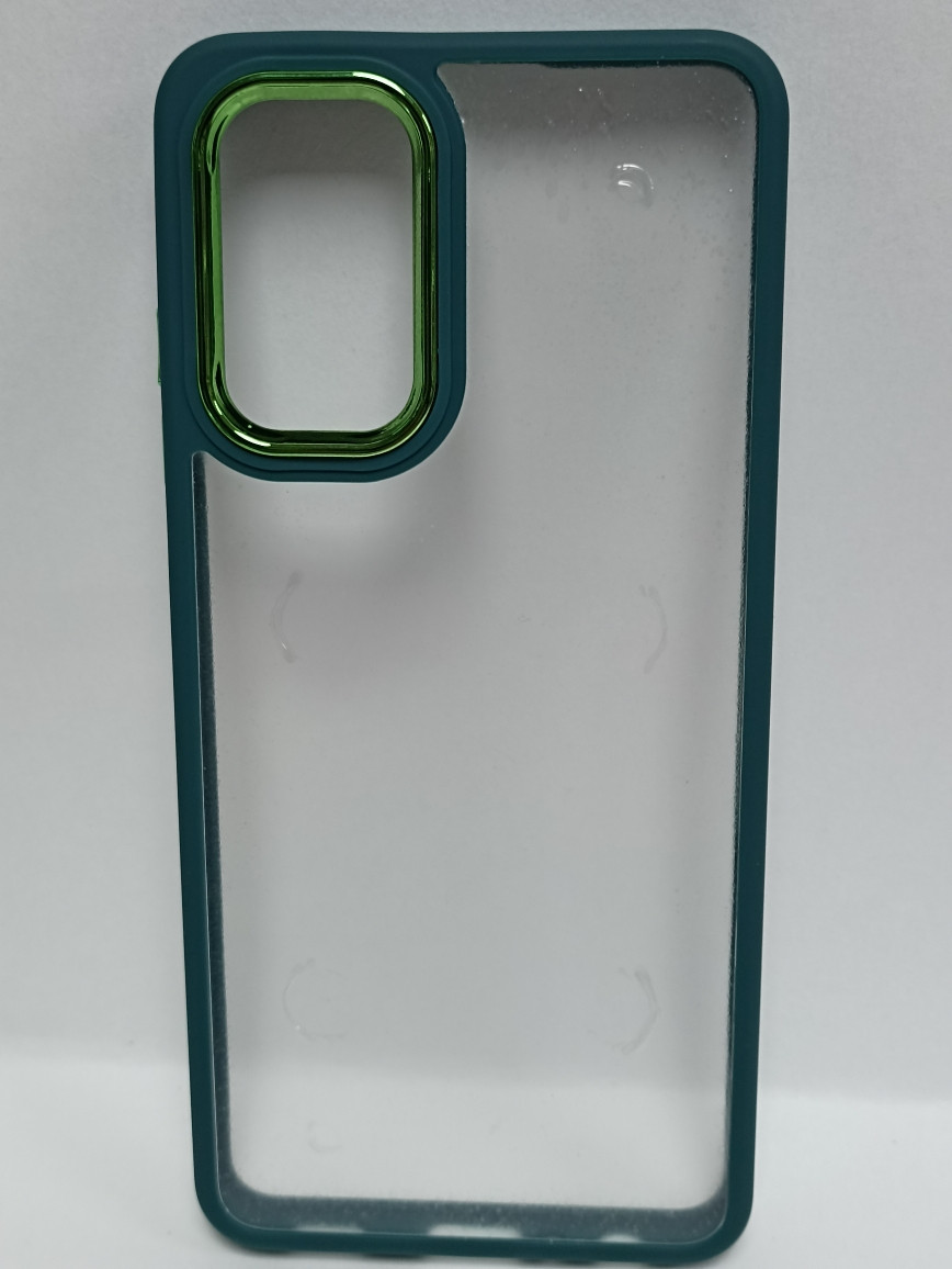 Чехол Samsung A32 силиконовый прозрачный с цветным ободком - фото 1 - id-p220907682