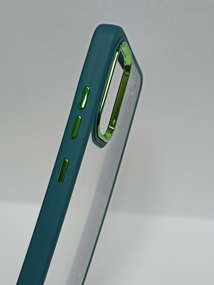 Чехол Samsung A32 силиконовый прозрачный с цветным ободком - фото 2 - id-p220907682