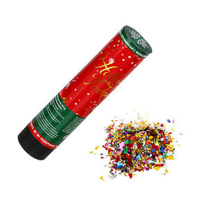 Хлопушка пружинная, 20см, наполнитель фольга, 399-141