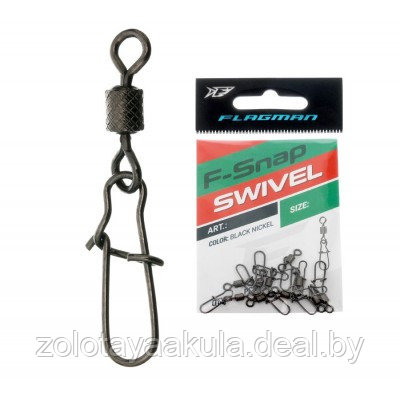 Вертлюг FLAGMAN Swivel-F Snap с застежкой №10 - фото 1 - id-p217719367